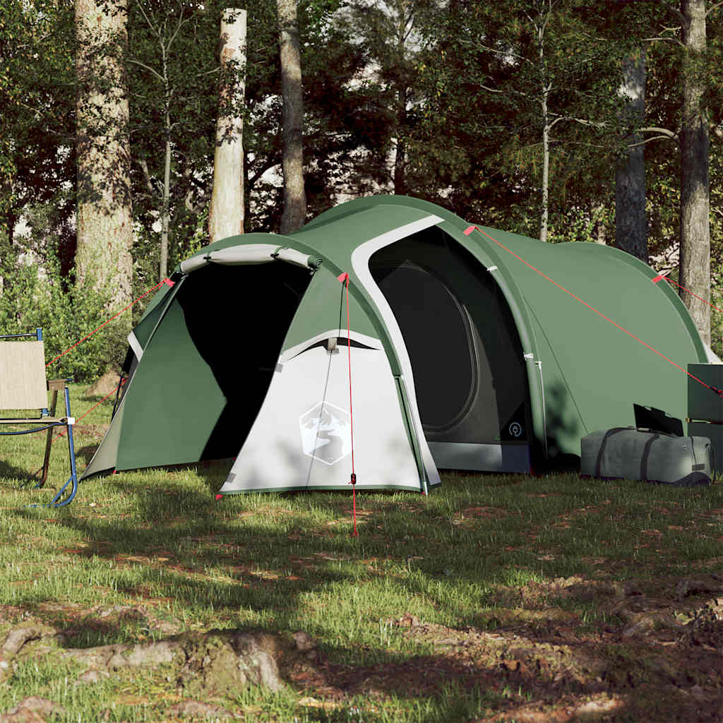 Tenda de campismo túnel para 2 pessoas impermeável verde
