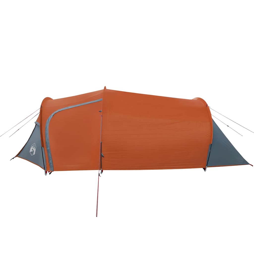 Tenda de campismo túnel p/ 2 pessoas impermeável laranja