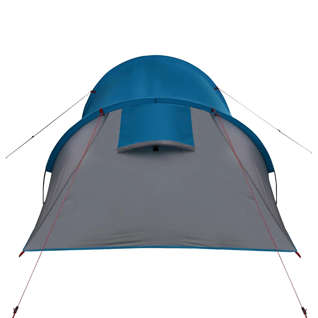 Tenda de campismo túnel para 3 pessoas impermeável azul