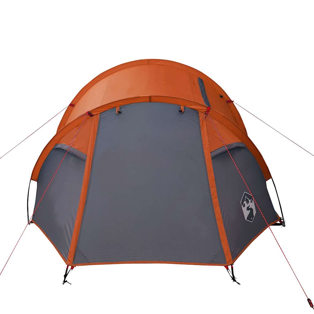Tenda de campismo túnel p/ 3 pessoas impermeável laranja