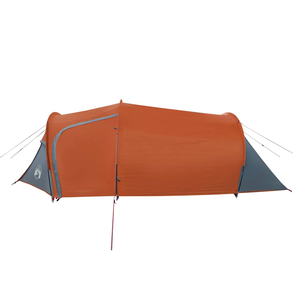 Tenda de campismo túnel p/ 3 pessoas impermeável laranja