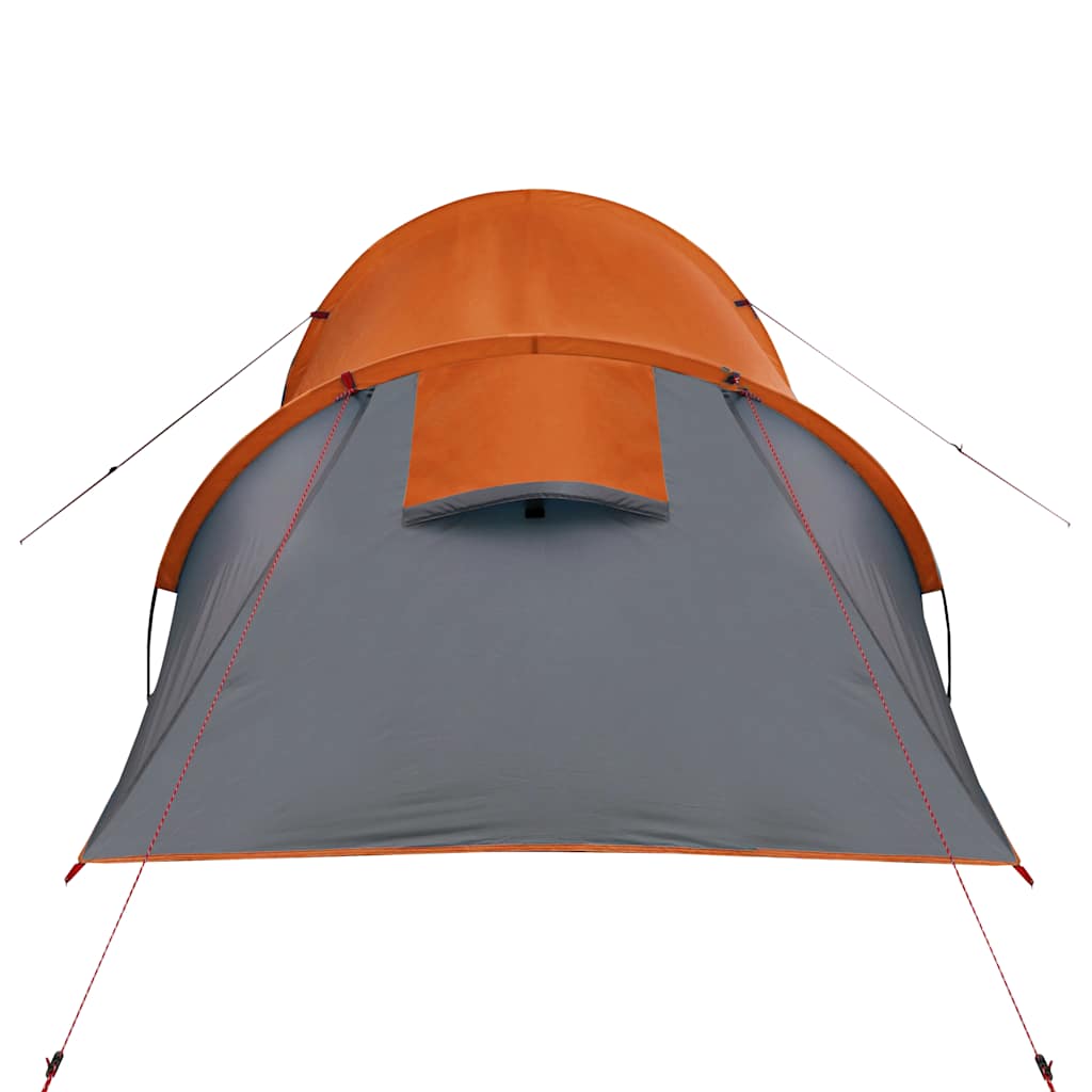 Tenda de campismo túnel p/ 3 pessoas impermeável laranja