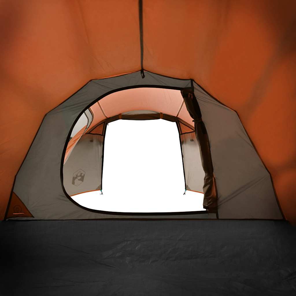 Tenda de campismo túnel p/ 3 pessoas impermeável laranja