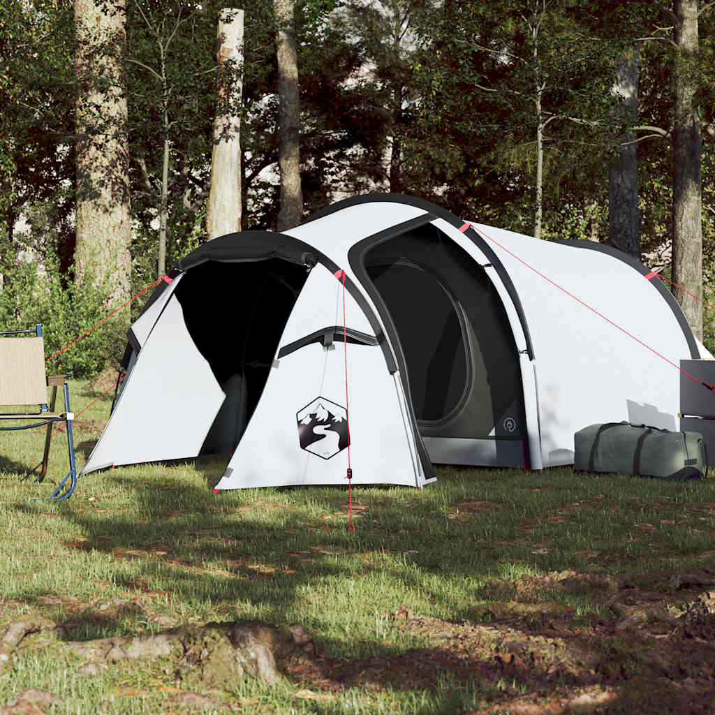Tenda de campismo túnel p/ 3 pessoas opaca impermeável branco