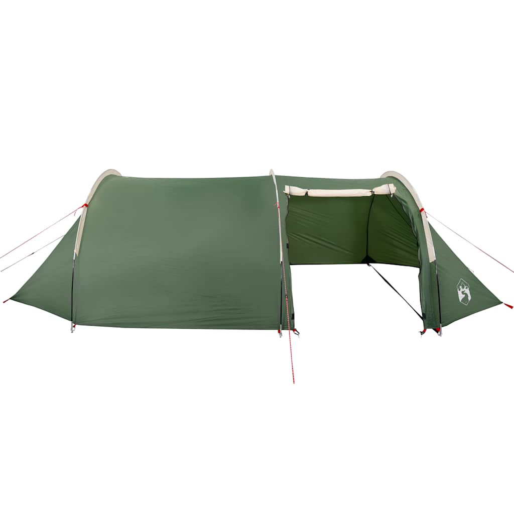 Tenda de campismo túnel para 4 pessoas impermeável verde