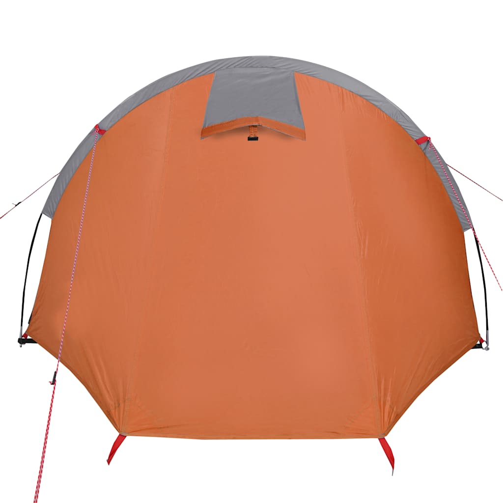 Tenda de campismo túnel p/ 4 pessoas impermeável laranja