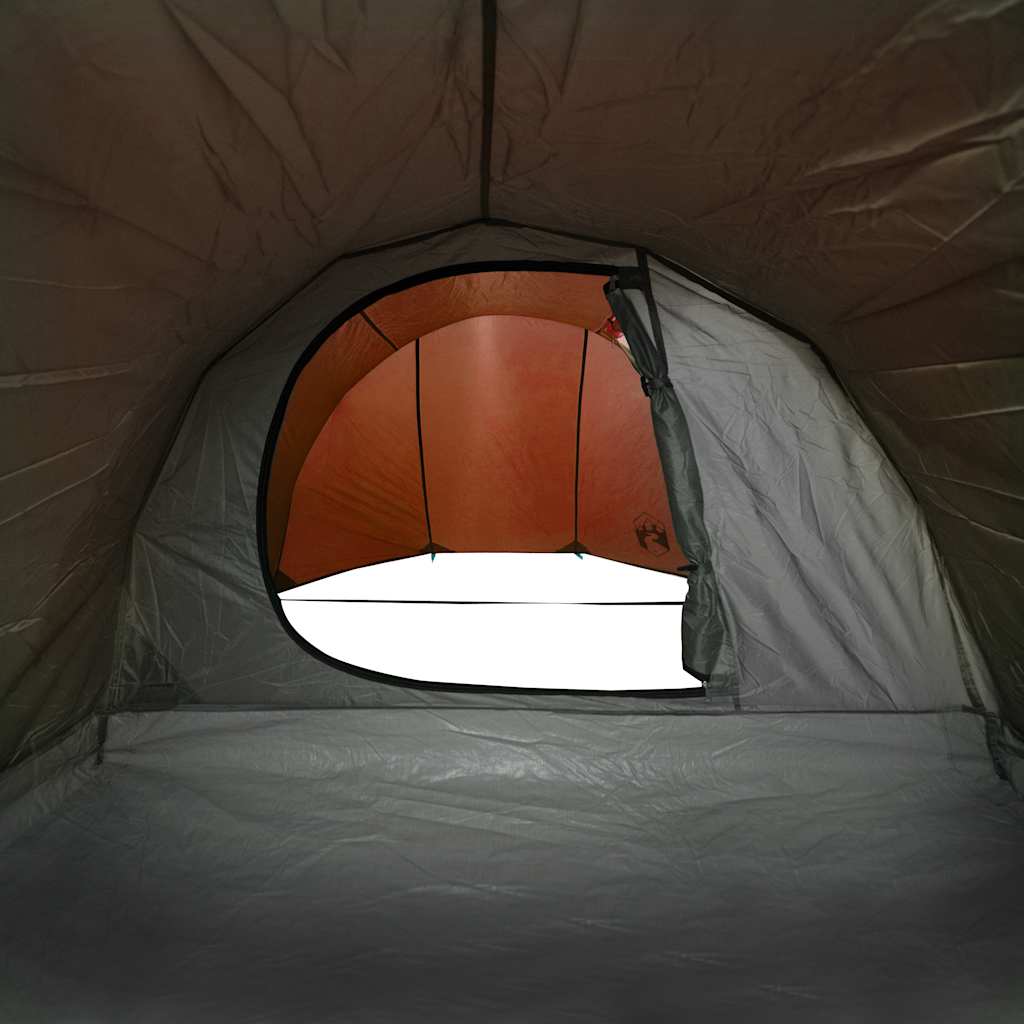 Tenda de campismo túnel p/ 4 pessoas impermeável laranja