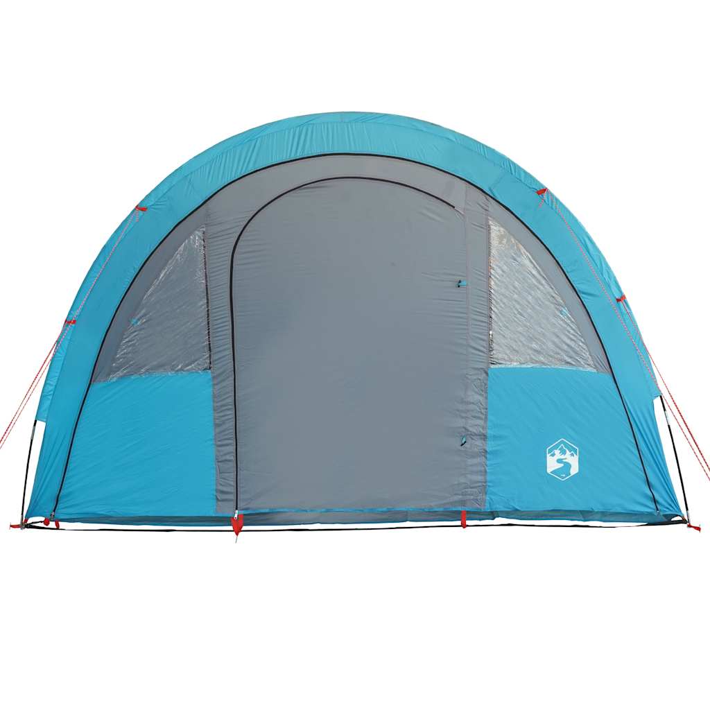 Tenda de campismo túnel para 4 pessoas impermeável azul
