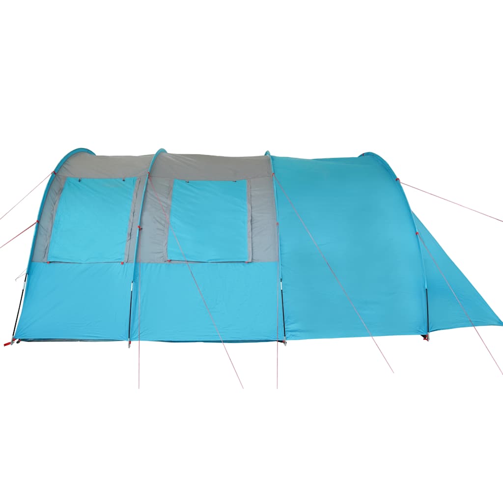 Tenda de campismo túnel para 4 pessoas impermeável azul