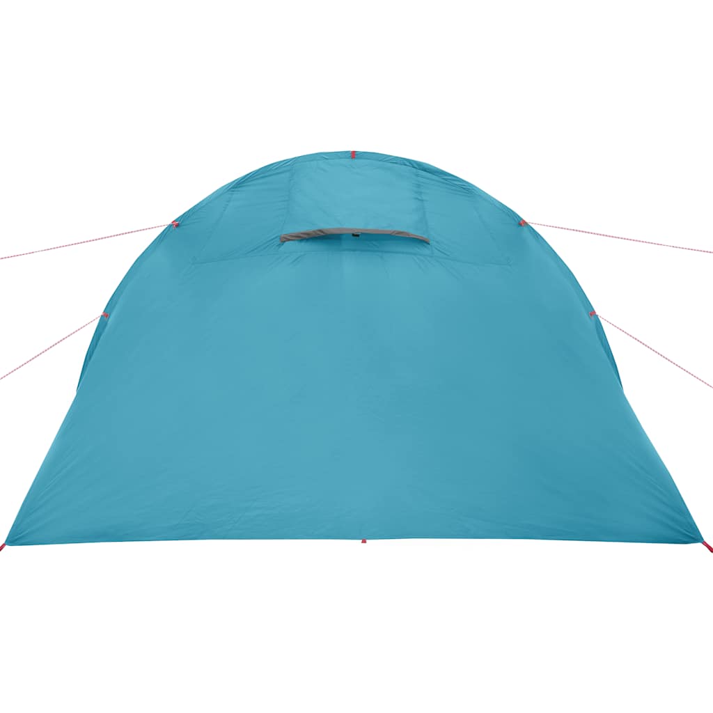 Tenda de campismo túnel para 4 pessoas impermeável azul