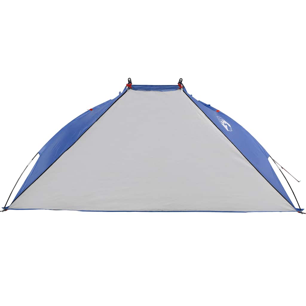 Tenda de praia 268x223x125 cm poliéster 185T azul-ciano
