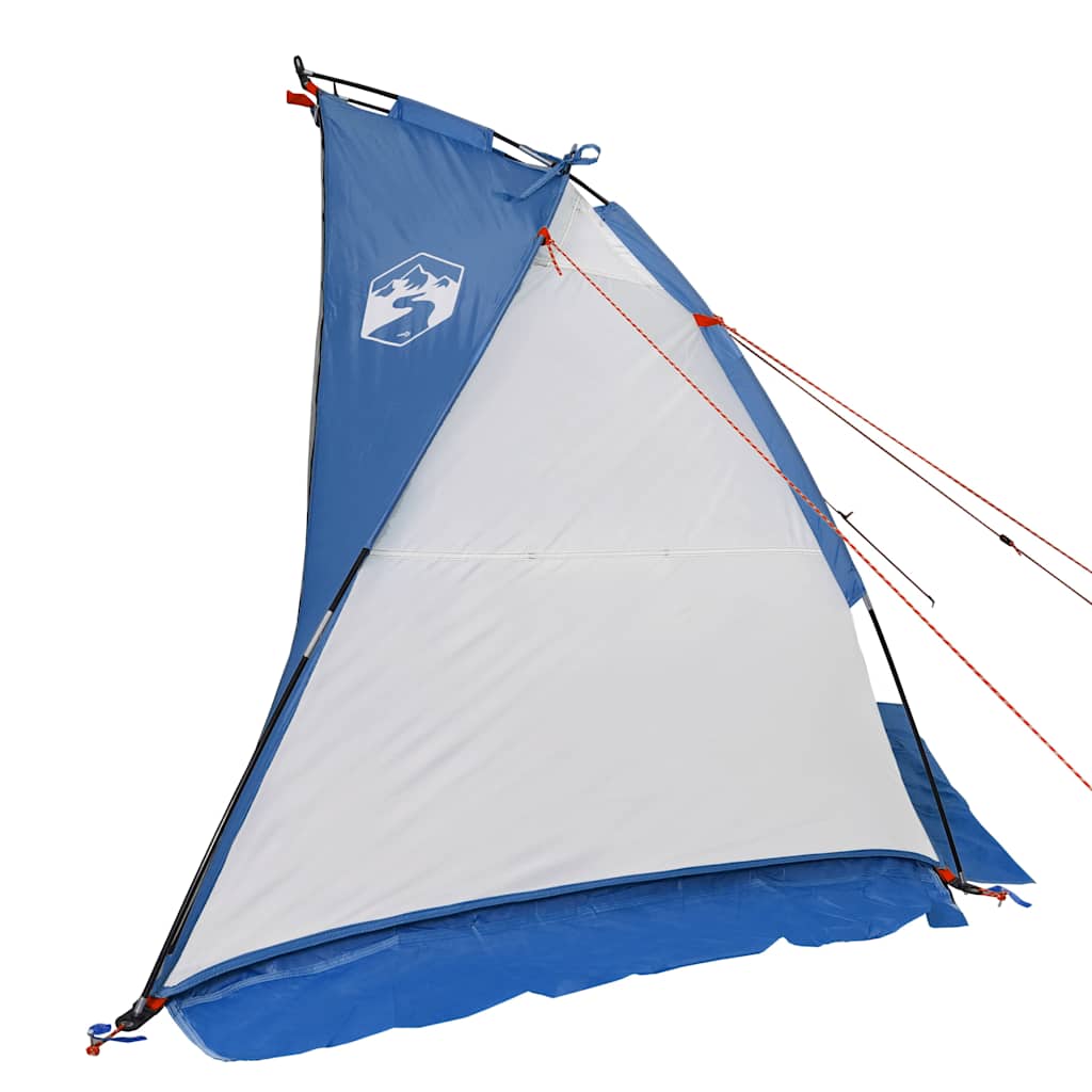 Tenda de praia 268x223x125 cm poliéster 185T azul-ciano