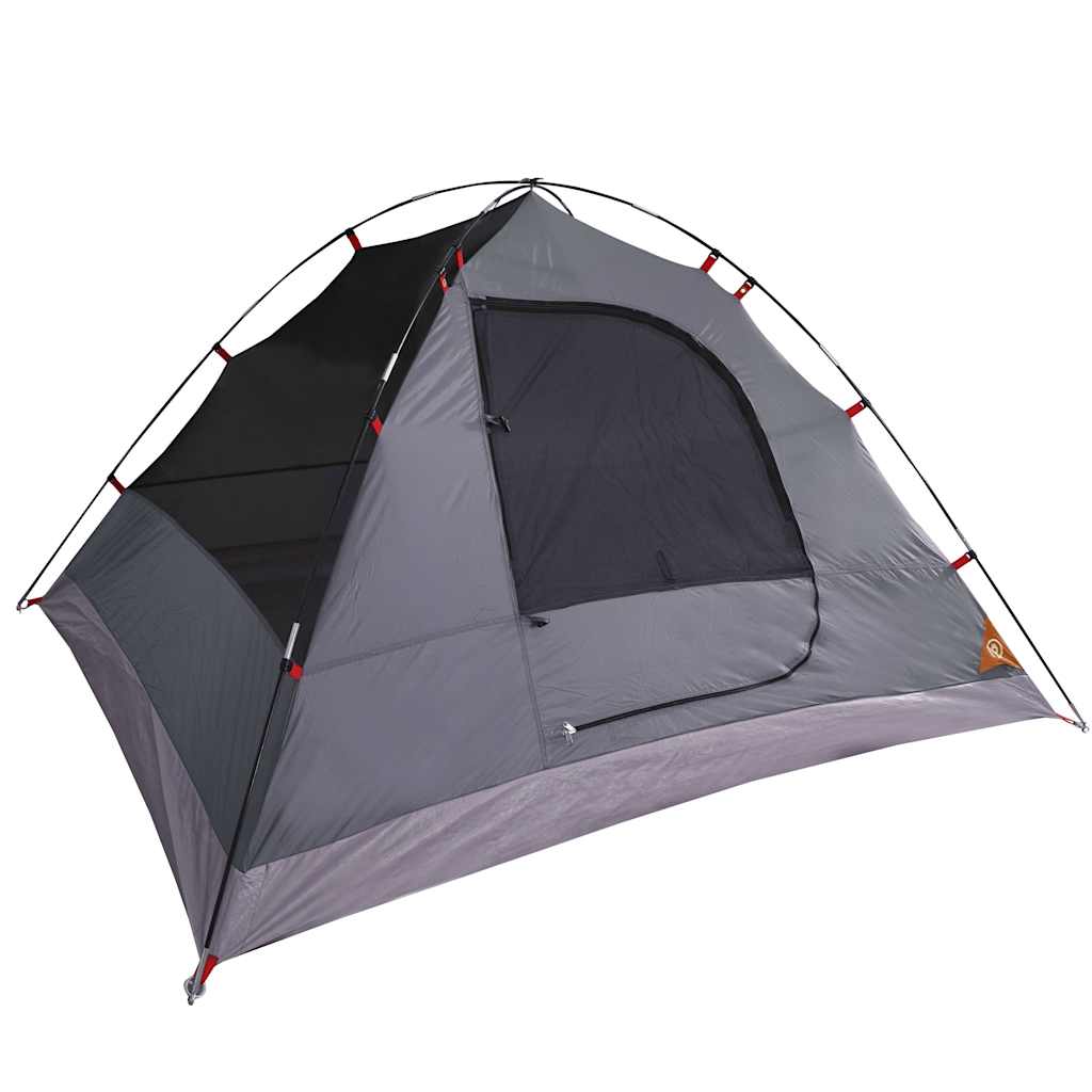 Tenda de campismo cúpula p/ 3 pessoas impermeável laranja