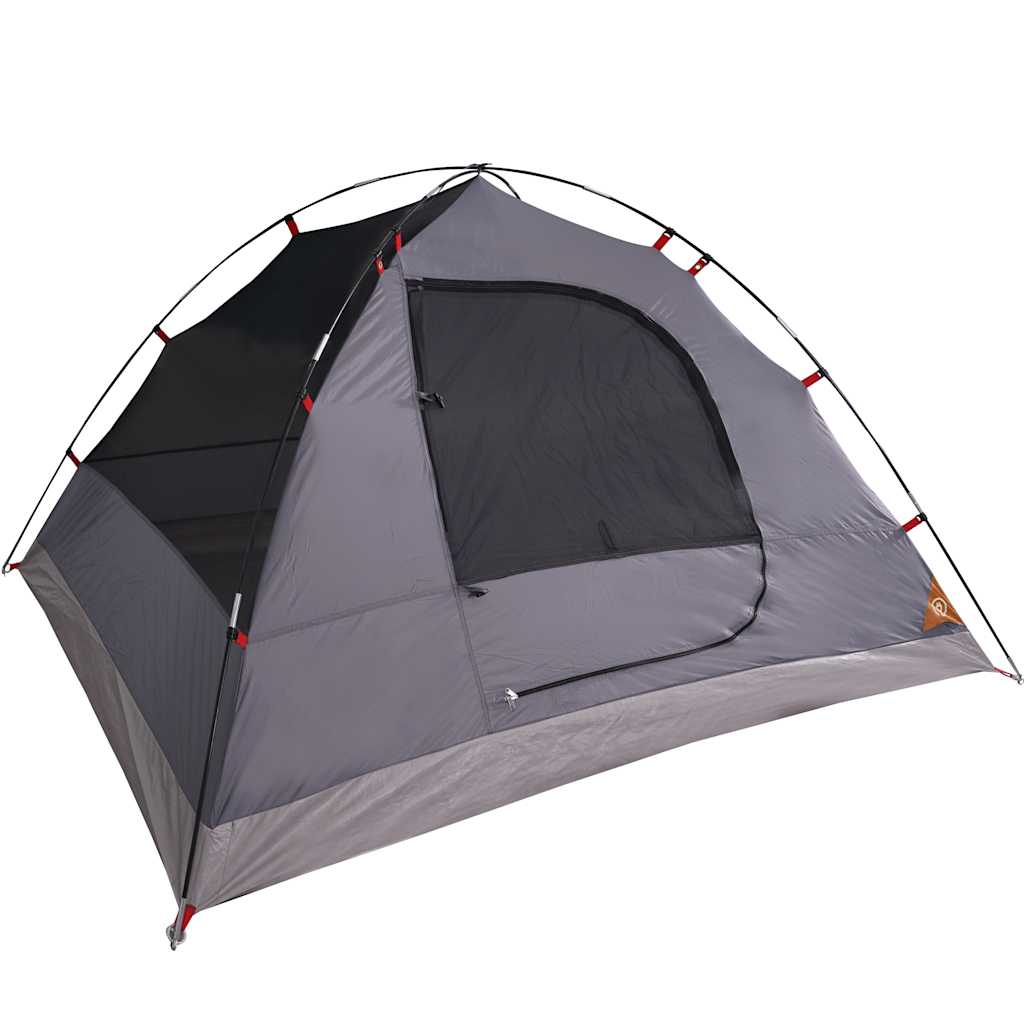 Tenda de campismo cúpula p/ 6 pessoas impermeável laranja