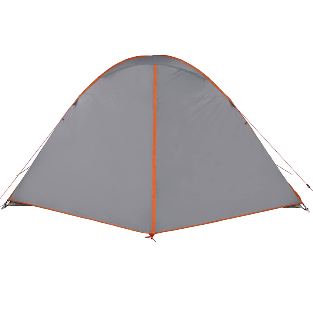 Tenda de campismo cúpula p/ 6 pessoas impermeável laranja