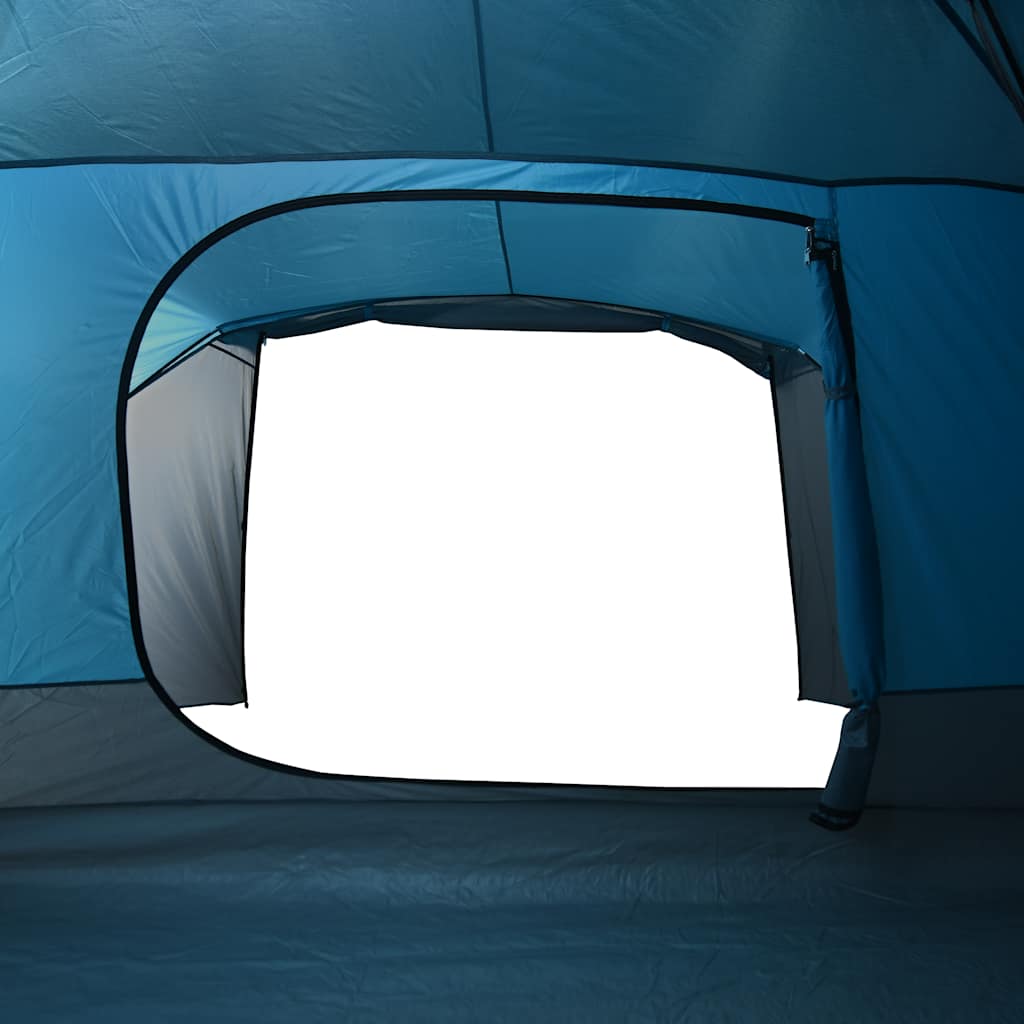 Tenda de campismo c/ avançado para 4 pessoas impermeável azul