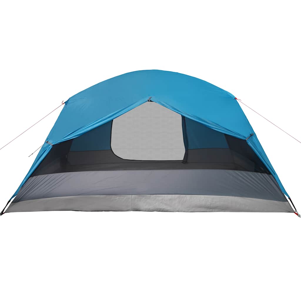 Tenda de campismo c/ avançado para 4 pessoas impermeável azul