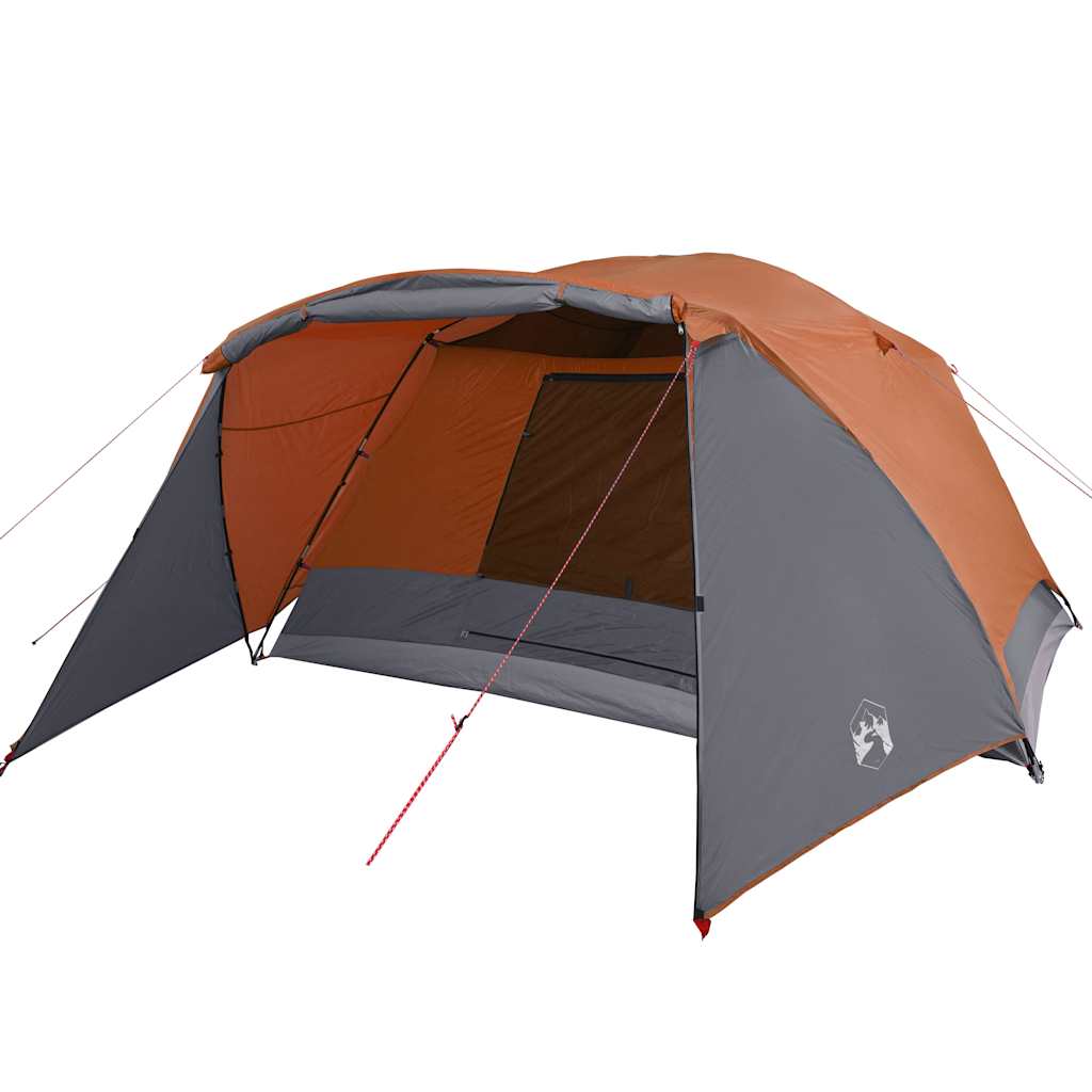 Tenda de campismo c/ avançado para 4pessoas impermeável laranja