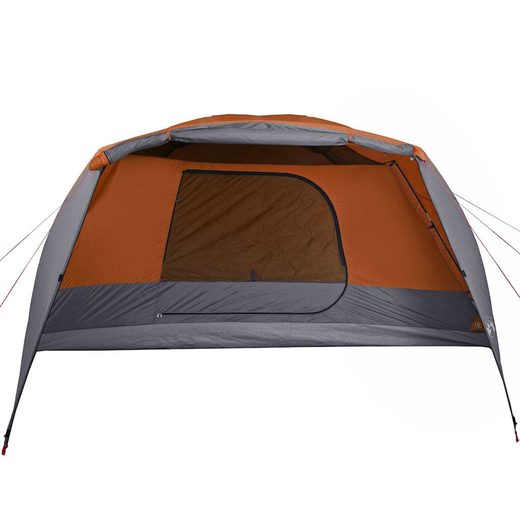 Tenda de campismo c/ avançado para 4pessoas impermeável laranja