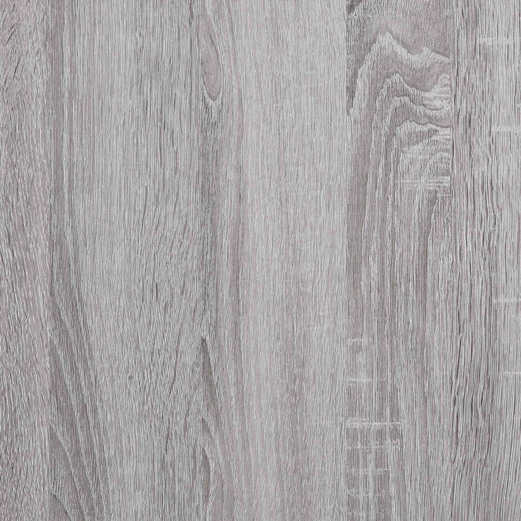 Mesa de jantar 120x60x76 cm derivados de madeira cinza sonoma