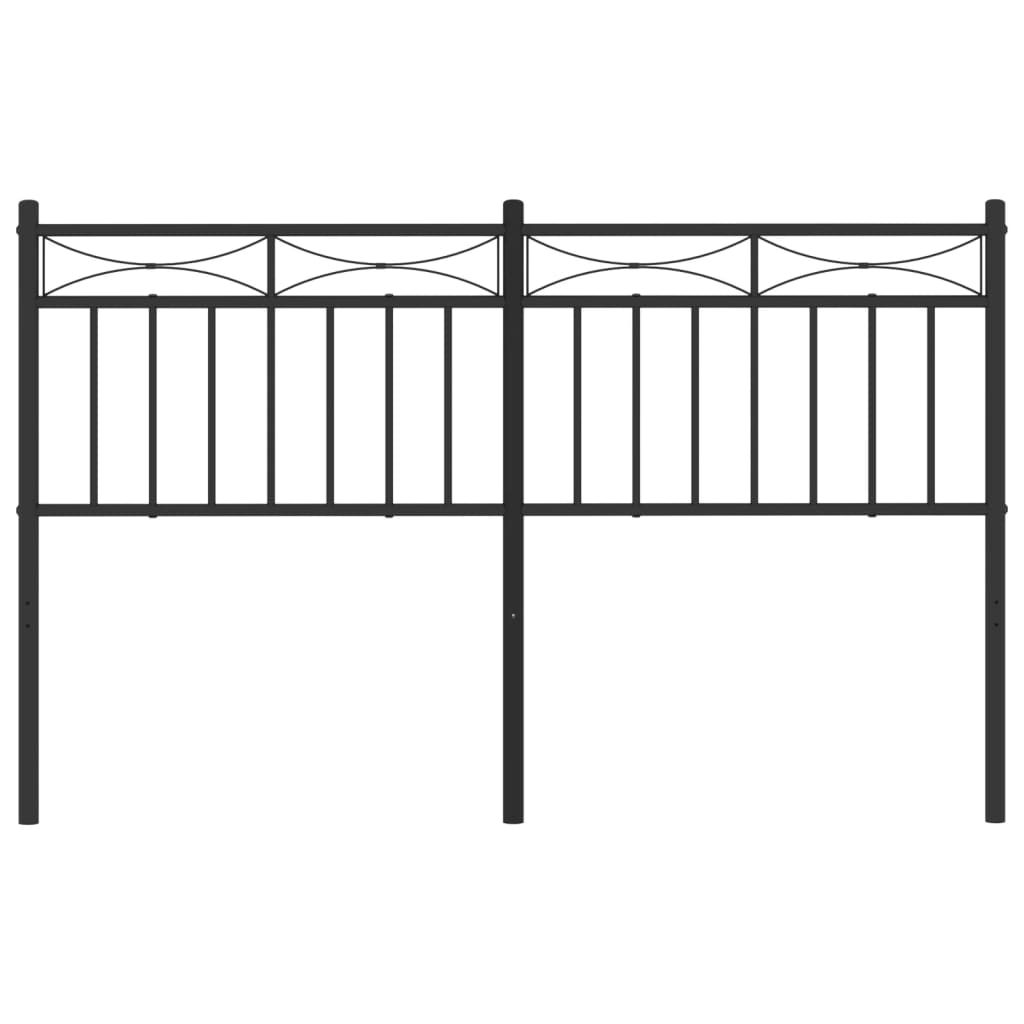 Cabeceira de cama 140 cm metal preto