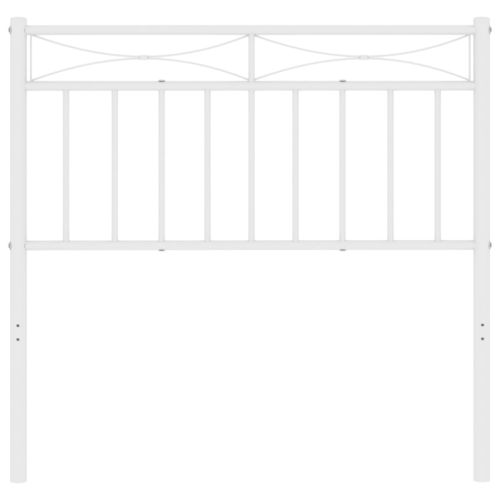 Cabeceira de cama 90 cm metal branco