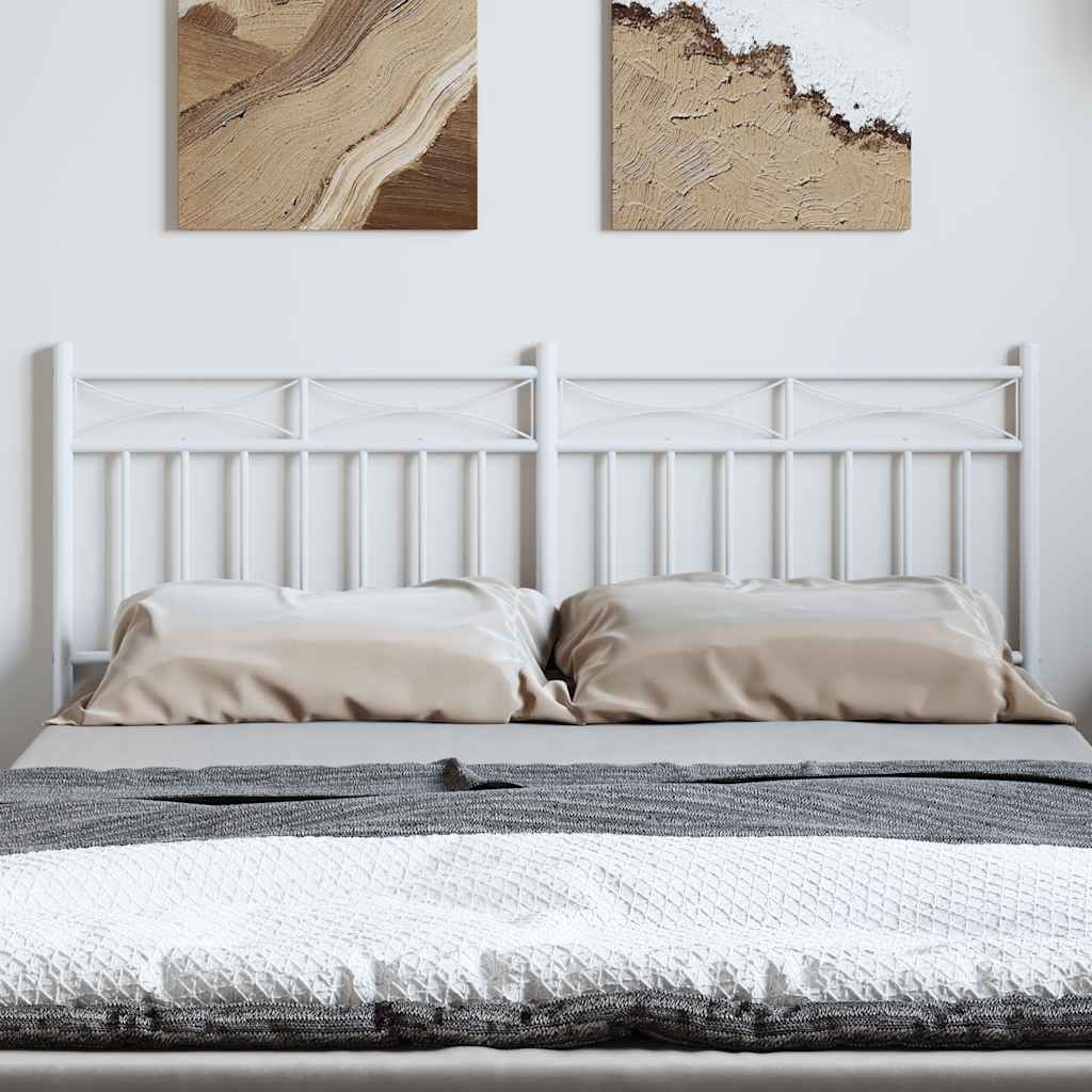 Cabeceira de cama 150 cm metal branco