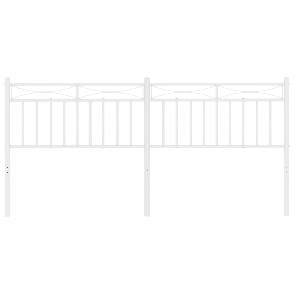 Cabeceira de cama 200 cm metal branco