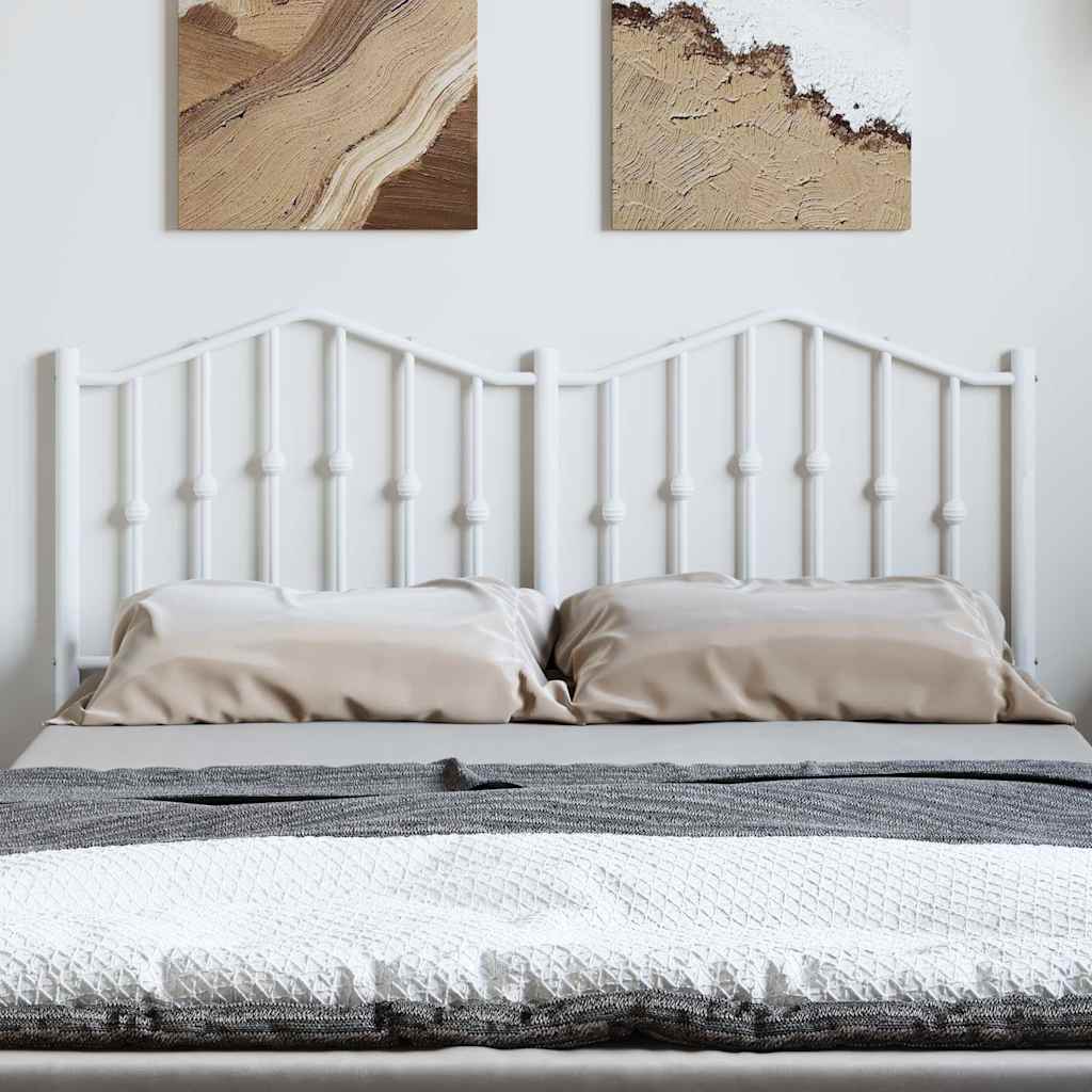 Cabeceira de cama 150 cm metal branco