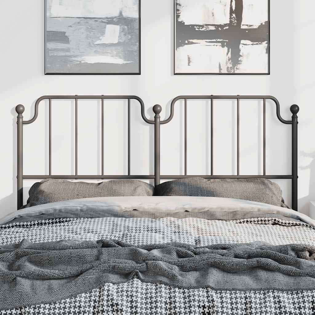 Cabeceira de cama 150 cm metal preto
