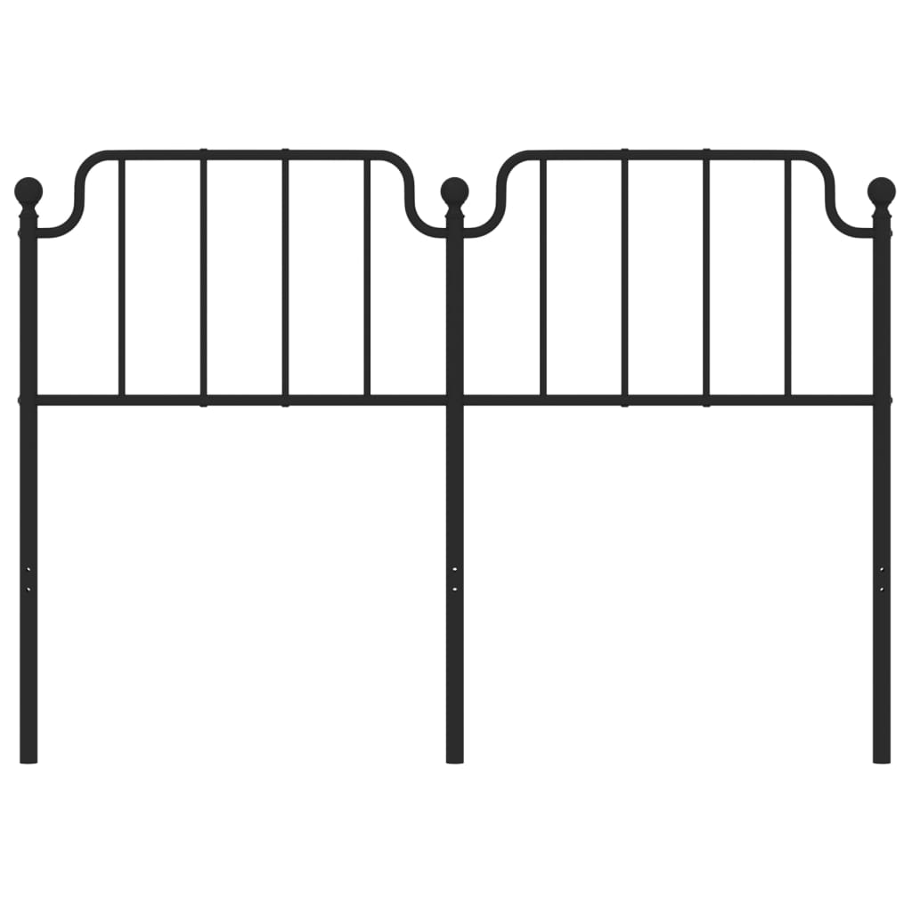 Cabeceira de cama 160 cm metal preto