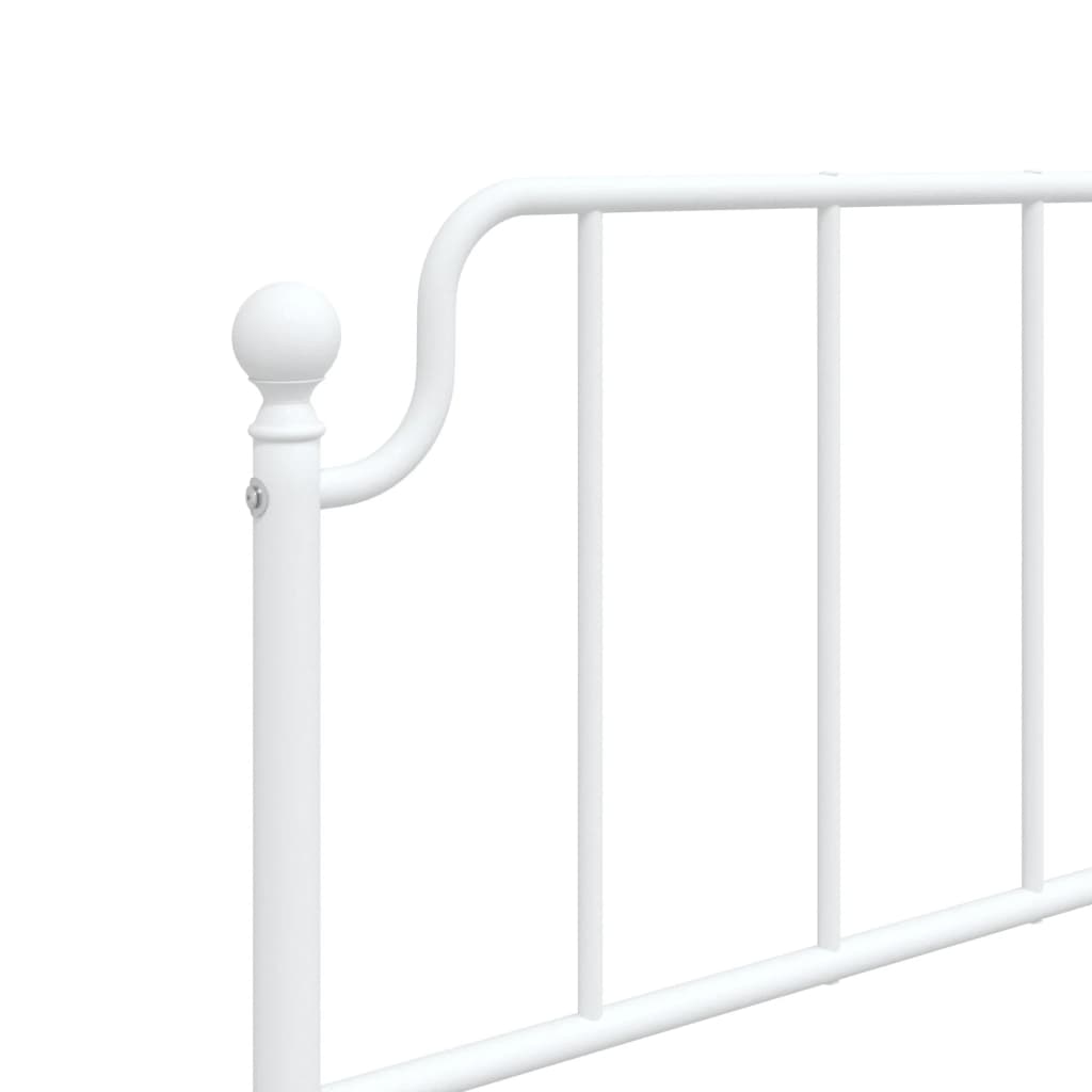 Estrutura de cama sem colchão com cabeceira 75x190 cm branco