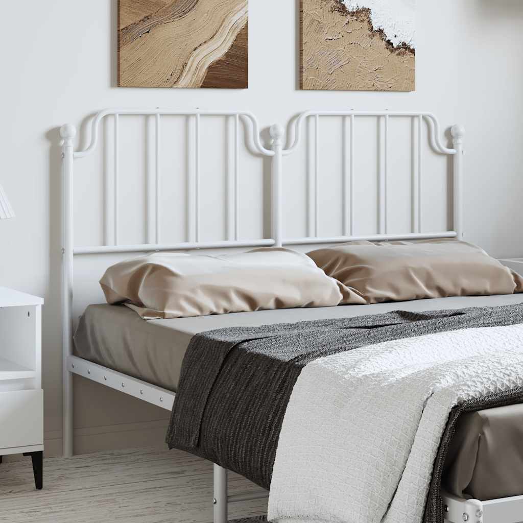 Cabeceira de cama 150 cm metal branco