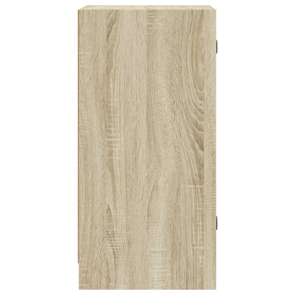 Armário de apoio c/ portas vidro 35x37x75,5 cm carvalho sonoma
