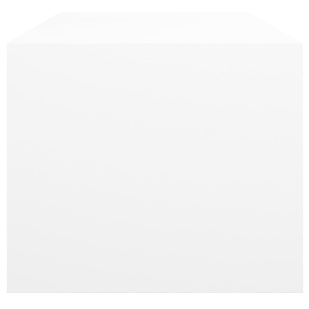 Mesa de centro c/ portas de vidro 102x50x42 cm branco