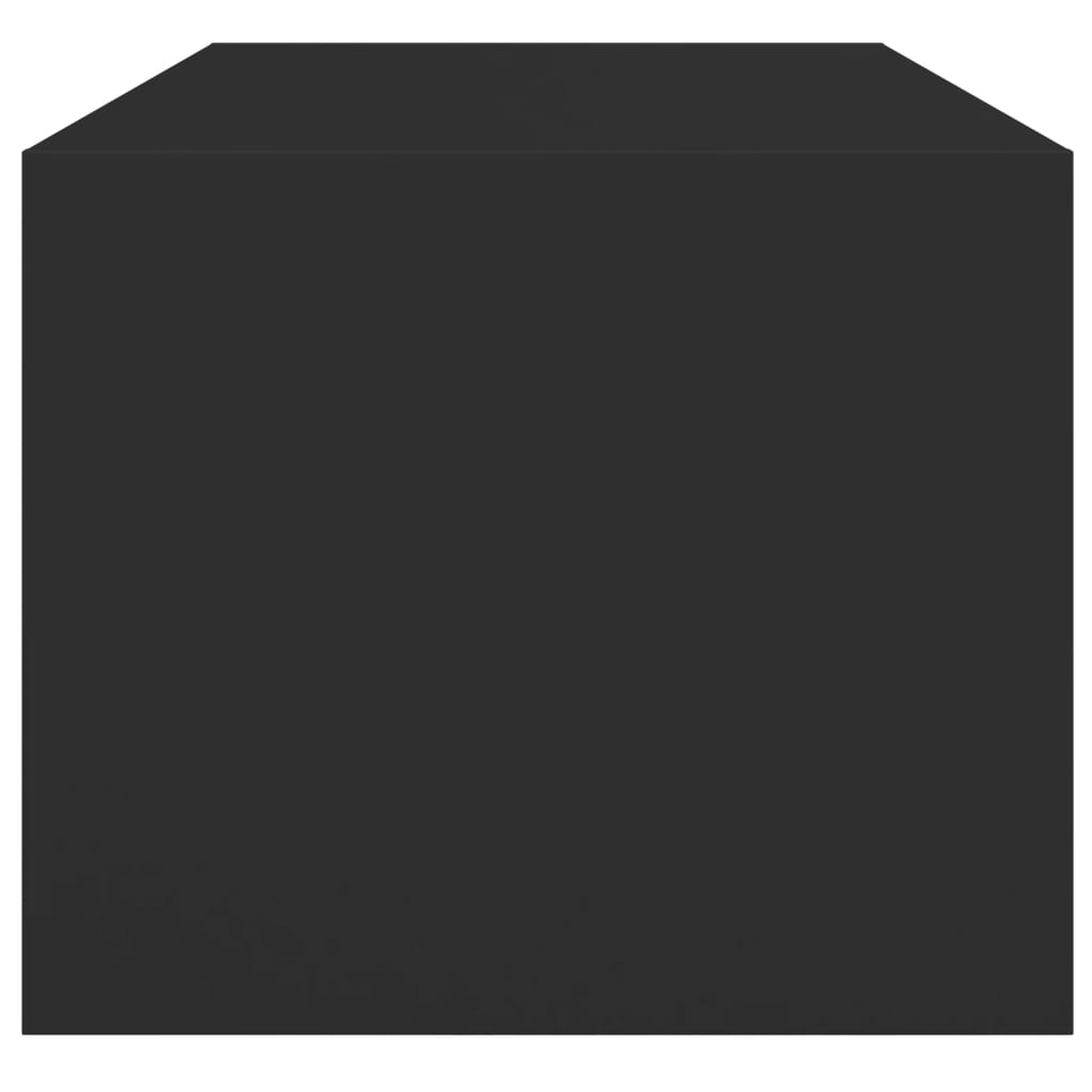 Mesa de centro c/ portas de vidro 102x50x42 cm preto