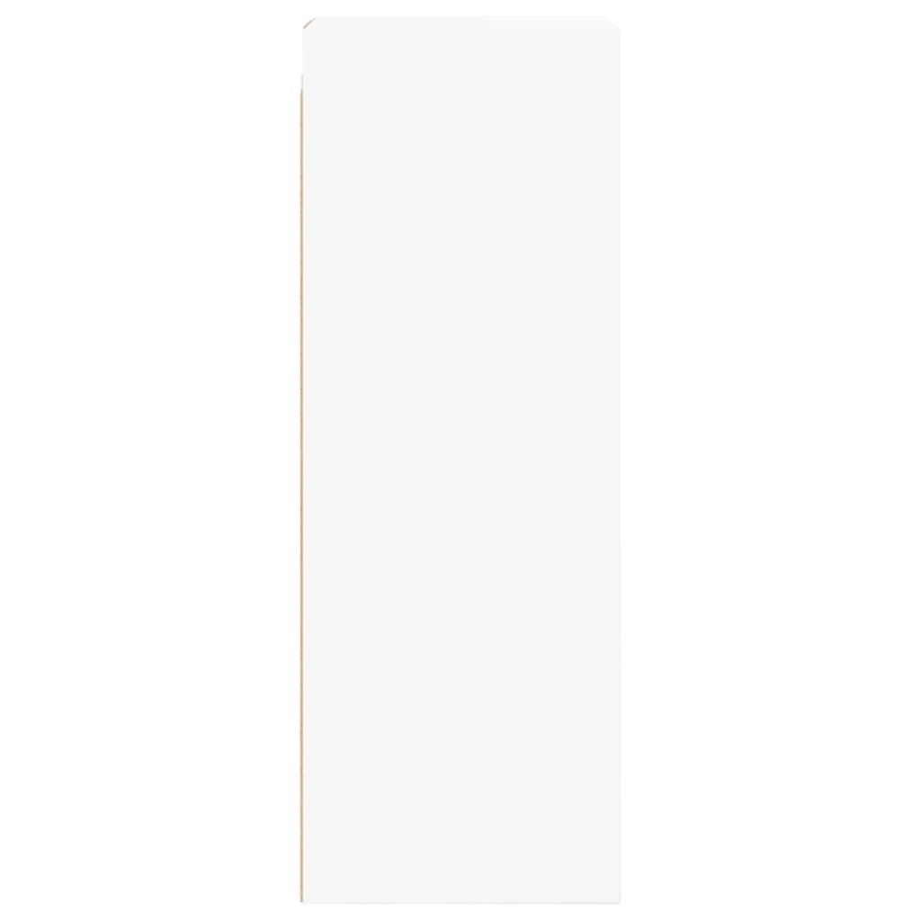 Armário de parede c/ portas de vidro 35x37x100 cm branco