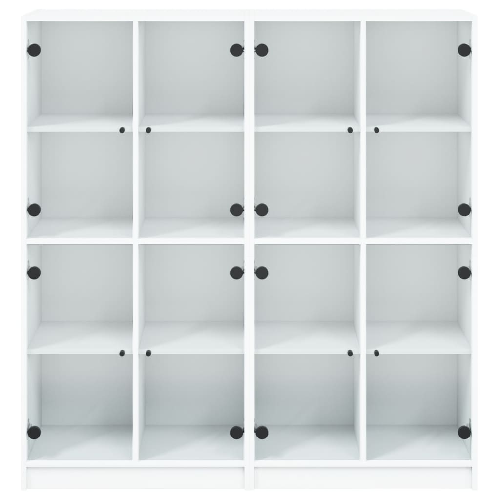 Estante c/ portas 136x37x142 cm derivados de madeira branco