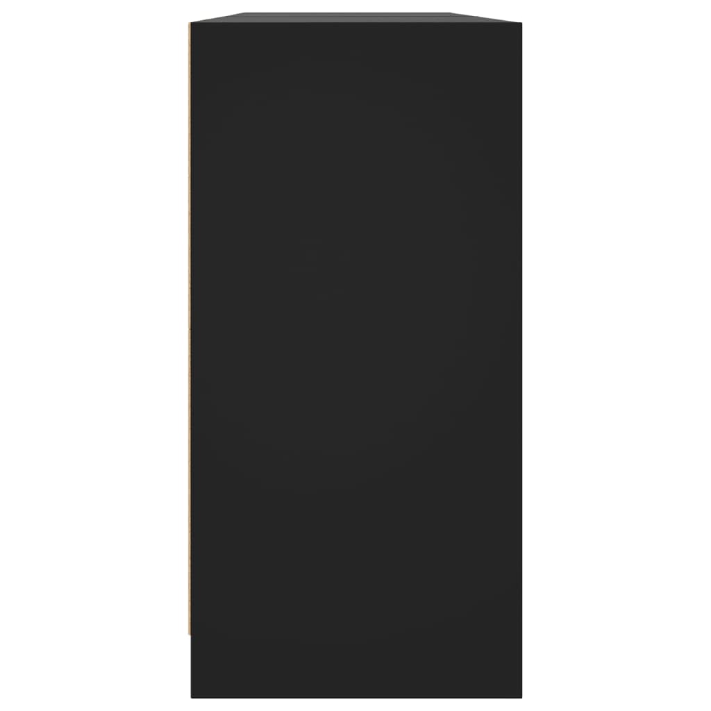 Estante c/ portas 204x37x75 cm derivados de madeira preto