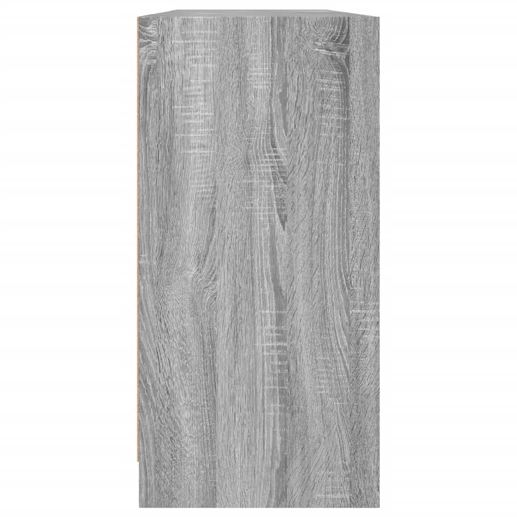 Estante c/ portas 204x37x75 cm derivados madeira cinza sonoma