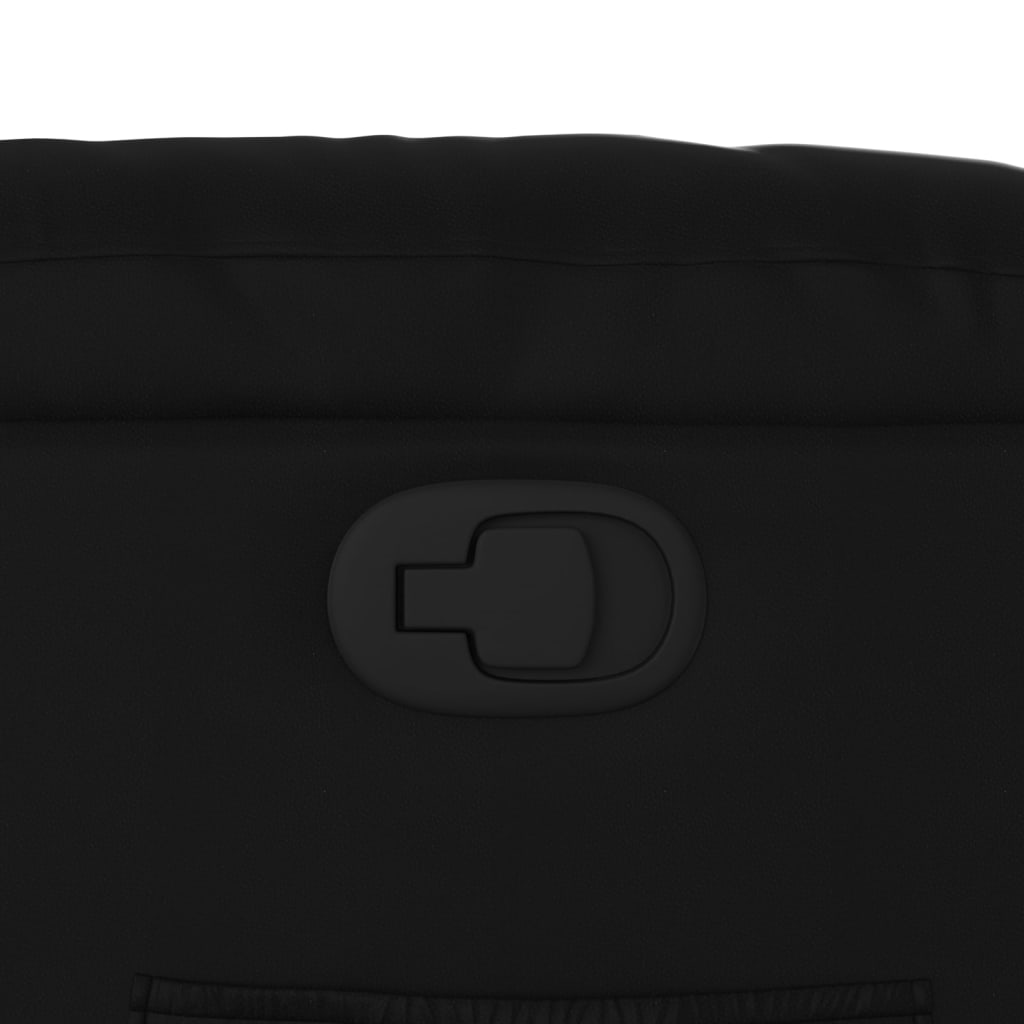 Poltrona reclinável elevatória couro artificial preto