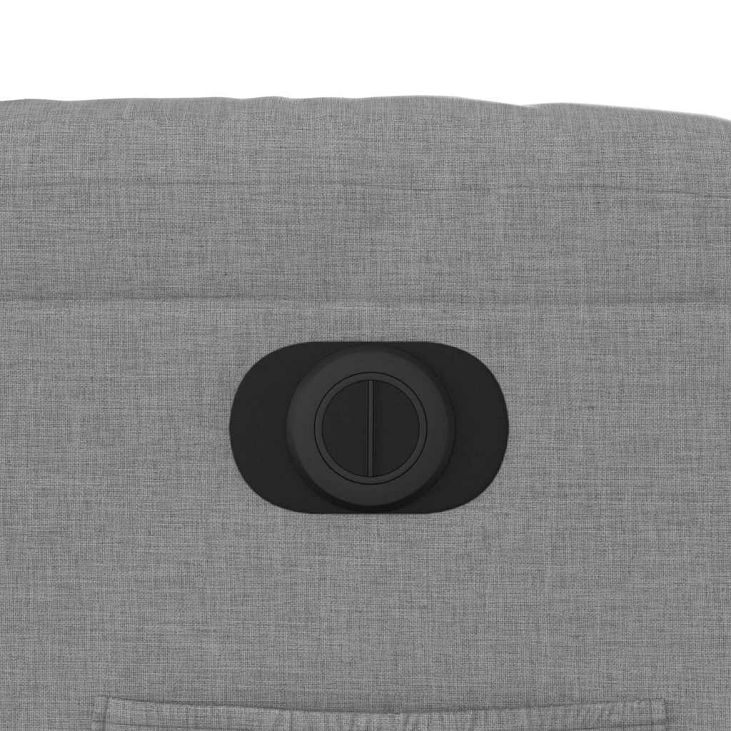 Poltrona reclinável elétrica tecido cinzento-claro