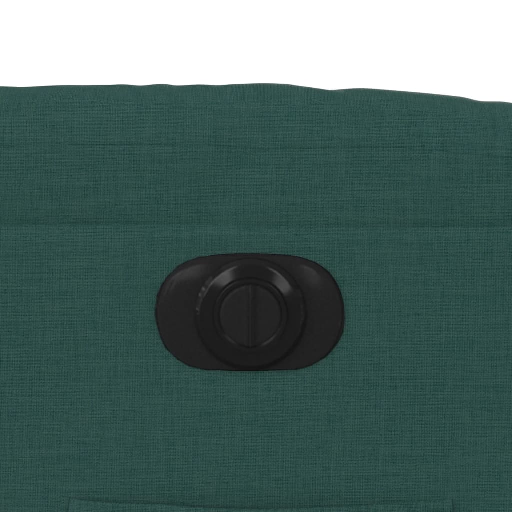 Poltrona elétrica reclinável tecido verde-escuro