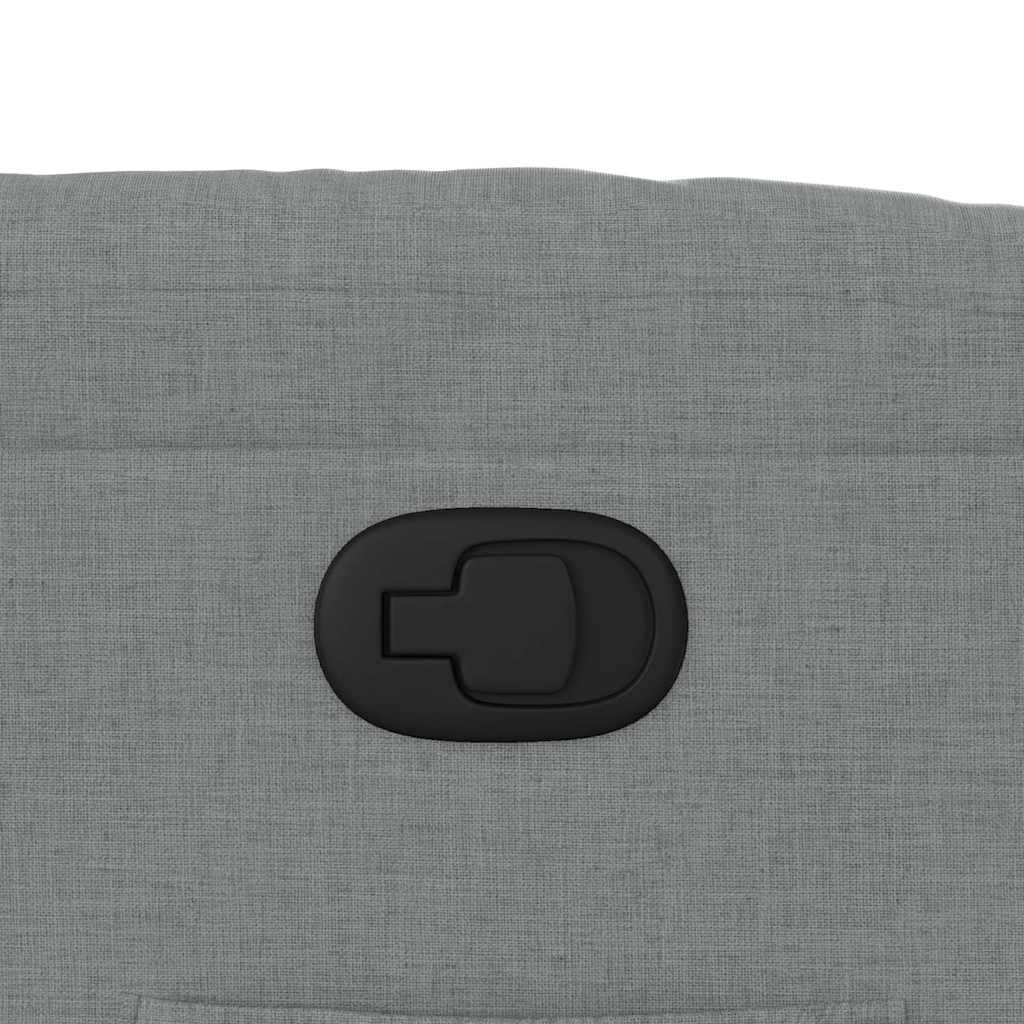 Poltrona reclinável elevatória tecido cinzento-claro