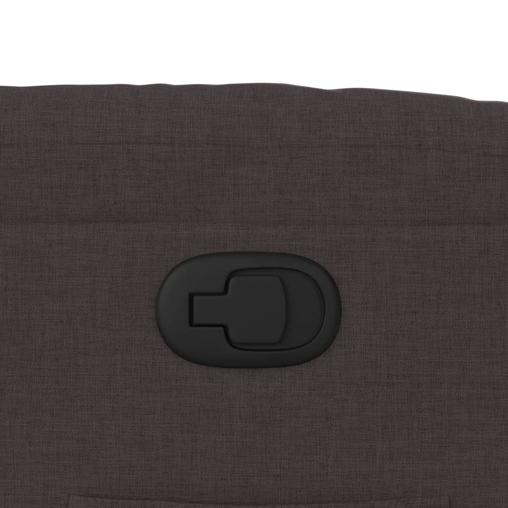 Poltrona reclinável elevatória tecido castanho-escuro