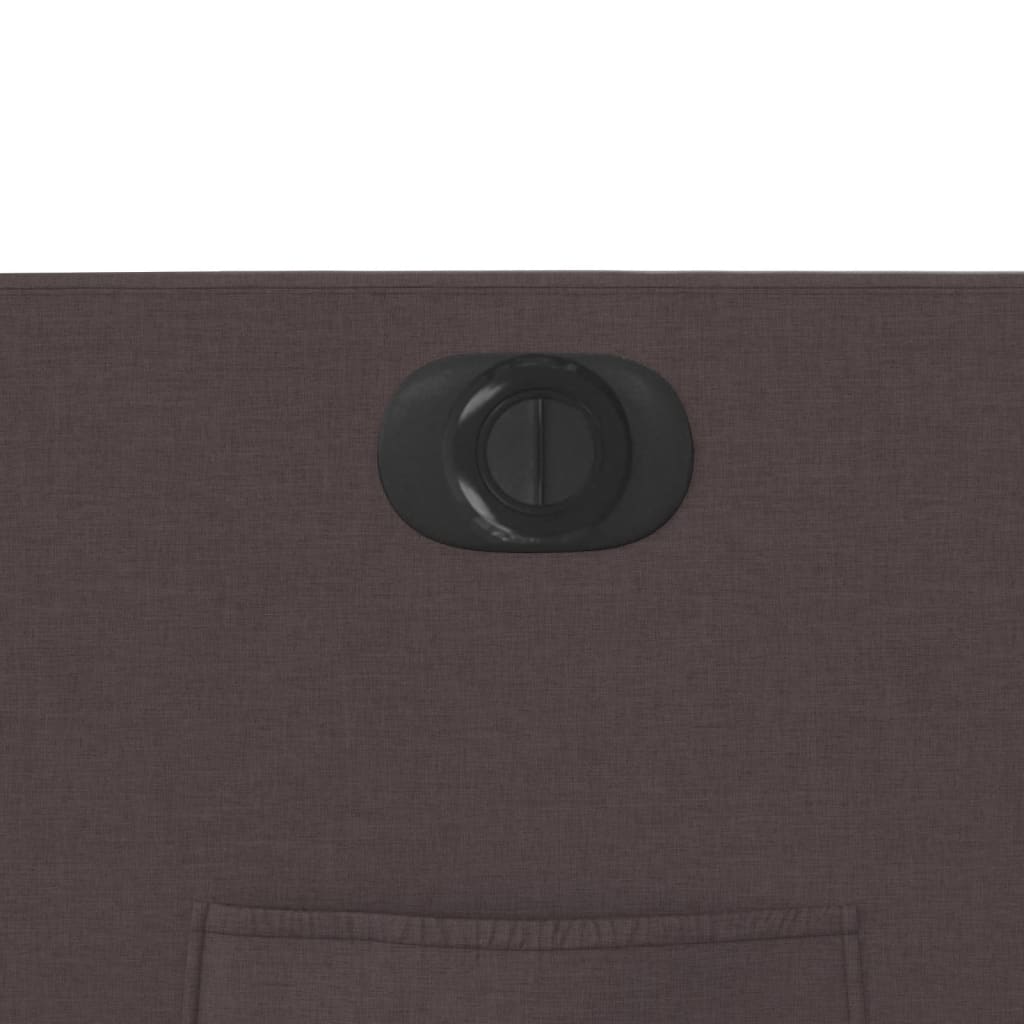 Poltrona elétrica reclinável tecido castanho-escuro