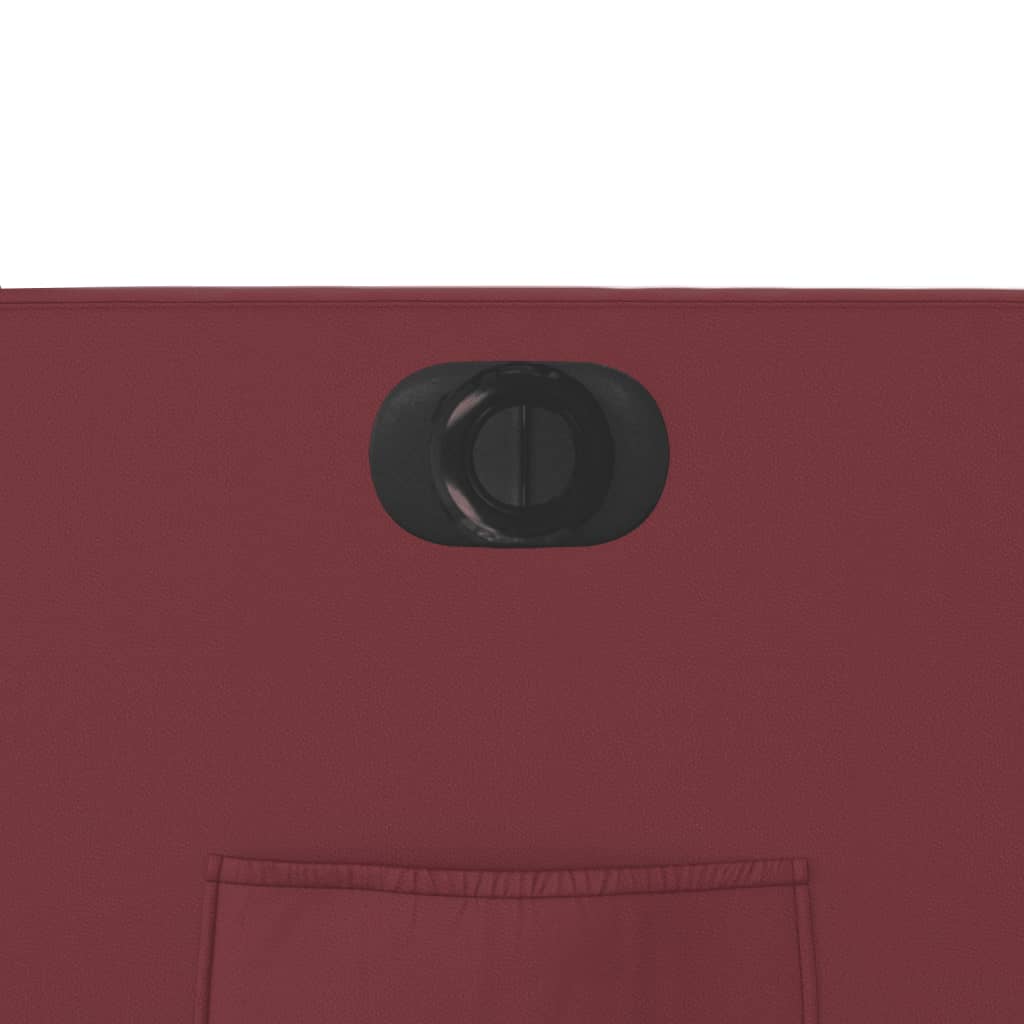 Poltrona reclinável elétrica couro artificial vermelho tinto