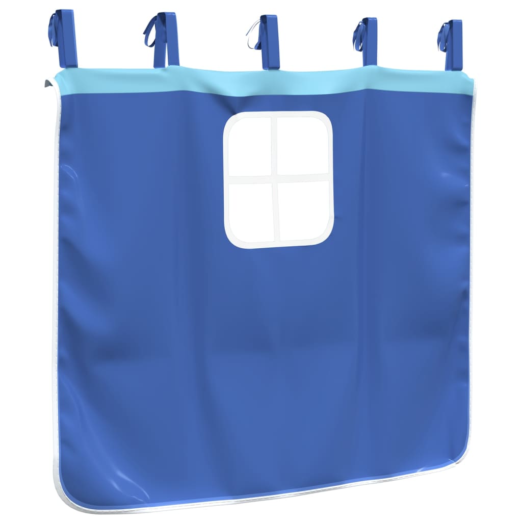 Cortinas para cama elevada com torre poliéster azul