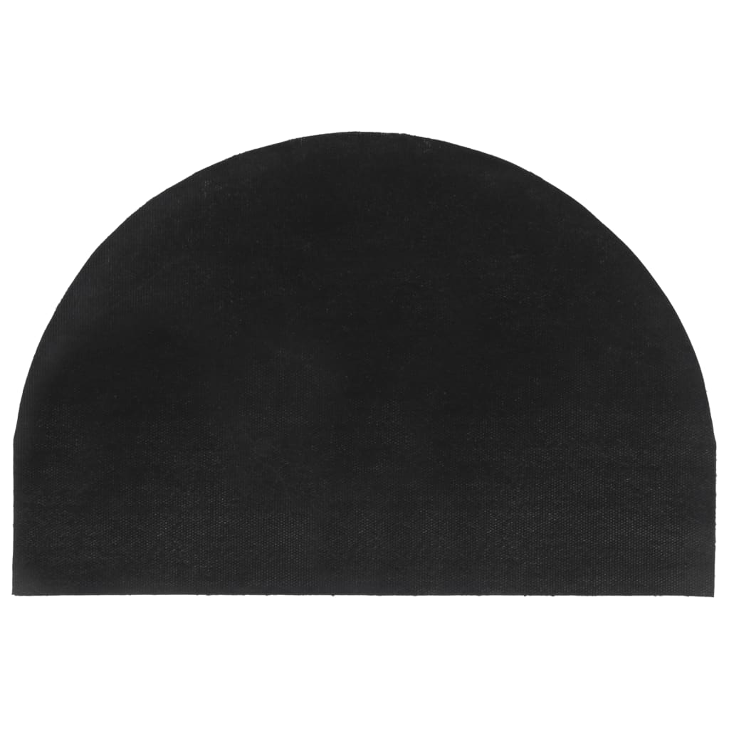 Tapete de porta 90x150 cm fibra de coco tufada cinzento escuro