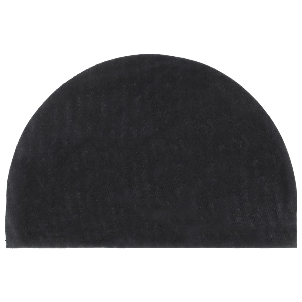 Tapete de porta 90x150 cm fibra de coco tufada cinzento escuro